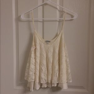 White Lace Tank Top